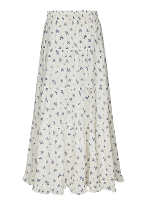 Asta small blossom skirt White Blue Neo Noir 